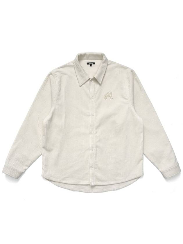 Men s Light Wide Whale Corduroy Shirt - MALBON GOLF - BALAAN 1