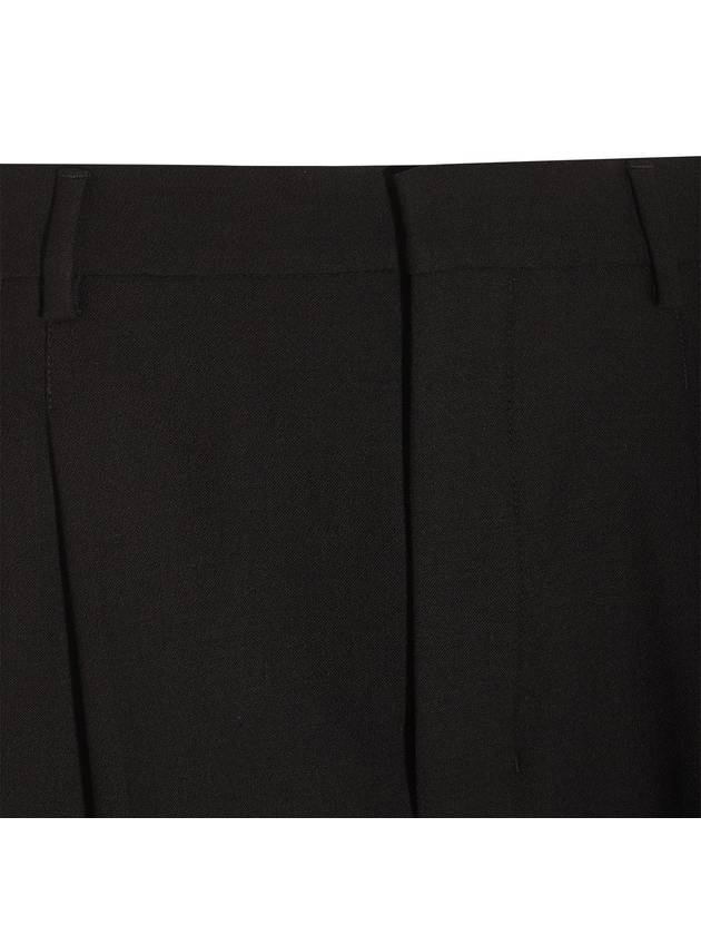 Pressed Crease Cropped Slacks Black - AMI - BALAAN 4