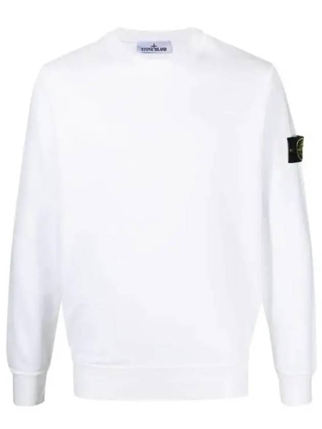 Wappen Patch Garment Dyed Sweatshirt Black - STONE ISLAND - BALAAN 5