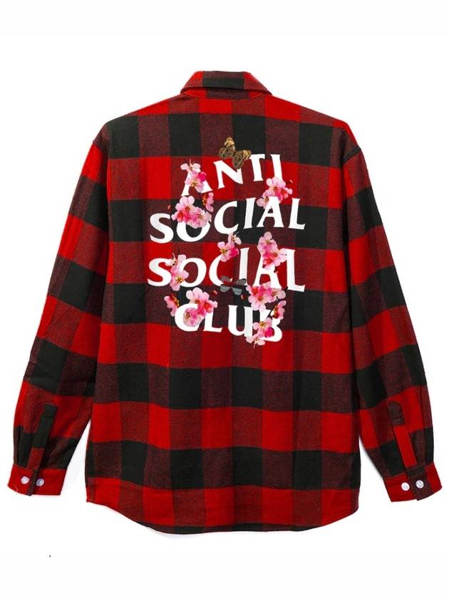 Floral Flannel Shirt - ANTI SOCIAL SOCIAL CLUB - BALAAN 1