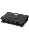 Gancini Logo Half Wallet Black - SALVATORE FERRAGAMO - BALAAN 4