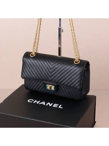 Unused Chanel 2 55 Medium Flap Bag Black Gold A37586 - LOUIS VUITTON - BALAAN 1