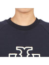 Logo Applique Sweatshirt Navy - TORY BURCH - BALAAN 7