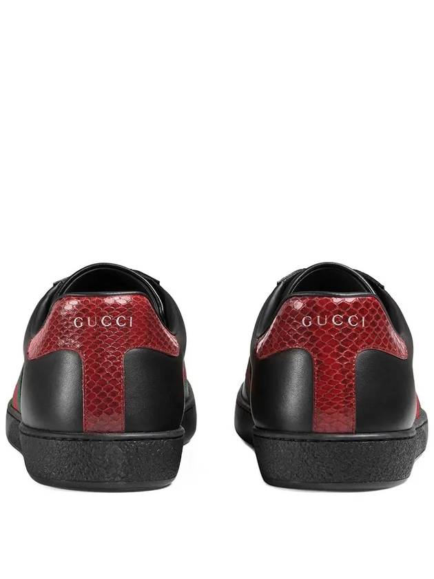 Ace Low Top Sneakers Black - GUCCI - BALAAN 4