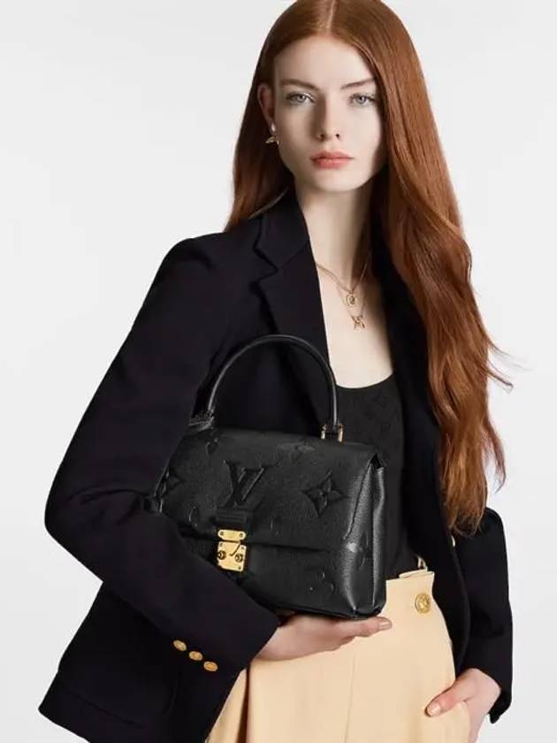 Madeleine Monogram Empreinte Cross Bag Black - LOUIS VUITTON - BALAAN 3