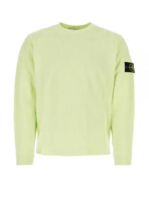 Men's Wappen Patch Knit Top Light Green - STONE ISLAND - BALAAN 2