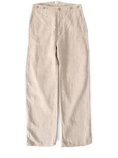 French Work Straight Pants Ivory - NIGEL CABOURN - BALAAN 2