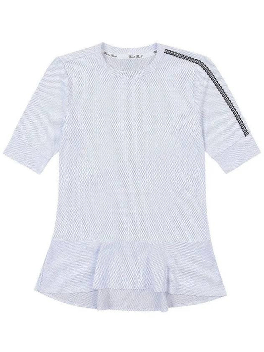 Golf Wear One Point Frill T-Shirt WHITE - WHITEBALL - BALAAN 1