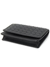 Men's Intrecciato Card Wallet Black - BOTTEGA VENETA - BALAAN 4