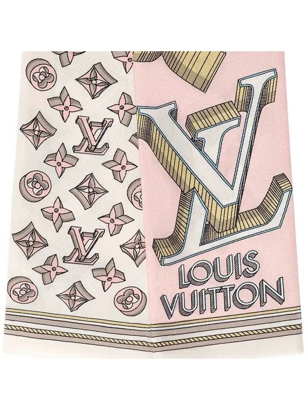 Ultimate 3D Monogram Bandeau Scarf Rose Clair - LOUIS VUITTON - BALAAN 4