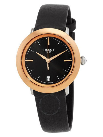 Tissot T-Gold Quartz Black Dial Ladies Watch T929.210.46.051.00 - TISSOT - BALAAN 1