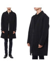 Men's Camden Cotton Gabardine Car Trench Coat Black - BURBERRY - BALAAN 3