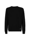 Mini Logo Crew Neck Knit Top Black - CP COMPANY - BALAAN 1