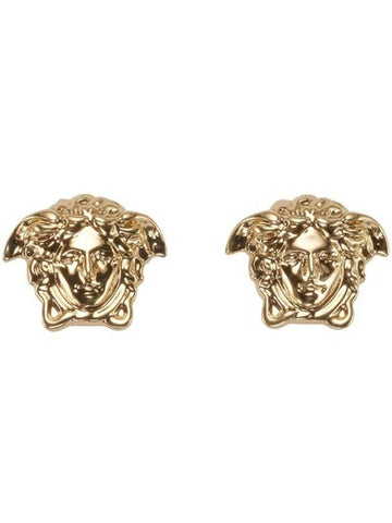 Medusa Head Brass Earrings Gold - VERSACE - BALAAN 1