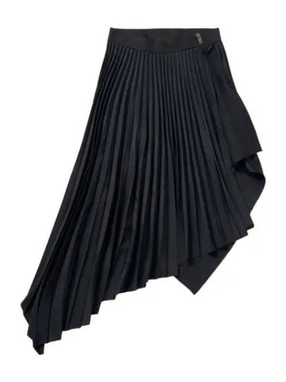 Pleated Unbalanced Skirt Black - GIVENCHY - BALAAN 2