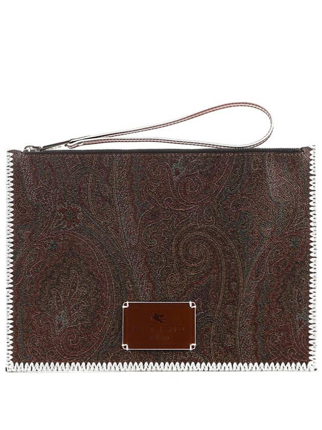 Paisley Clutch Bag Brown - ETRO - BALAAN 2