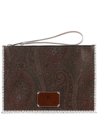 Paisley Clutch Bag Brown - ETRO - BALAAN 2