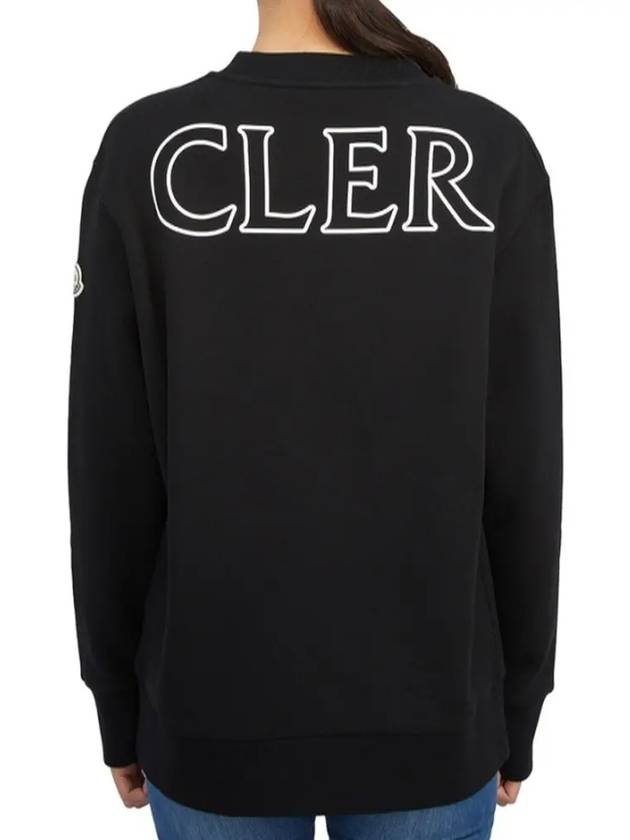 Black Women s Sweatshirt 8G00029 809KX 999 - MONCLER - BALAAN 4