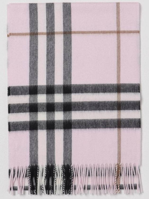 Check Cashmere Scarf Rose - BURBERRY - BALAAN 2