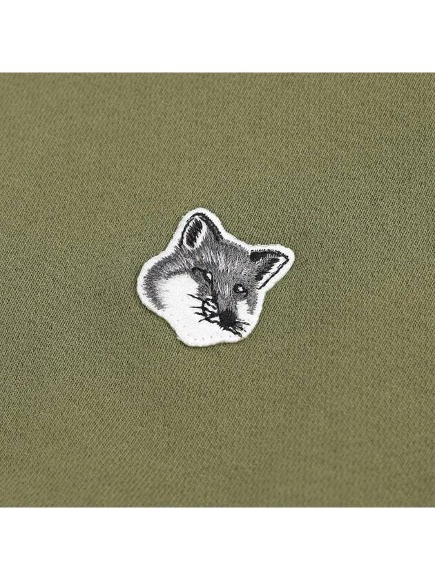 Grey Fox Head Patch Classic Cotton Sweatshirt Dark Khaki - MAISON KITSUNE - BALAAN 5