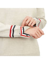 Women's Jersey Stitch Wool Turtleneck Beige - THOM BROWNE - BALAAN 8