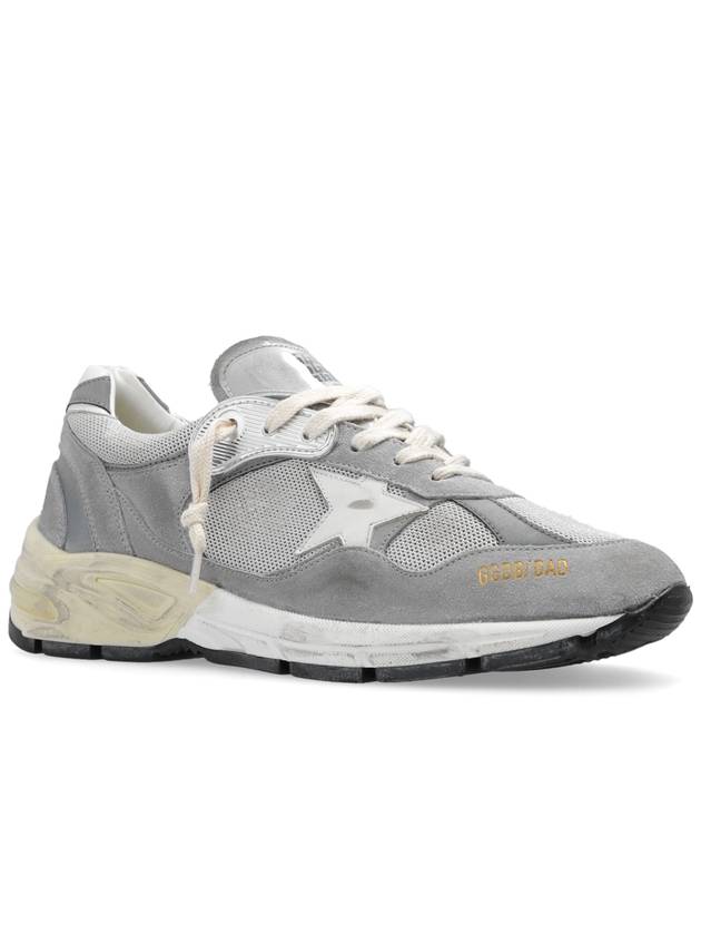 Dad Running Suede Sneakers Grey - GOLDEN GOOSE - BALAAN 5