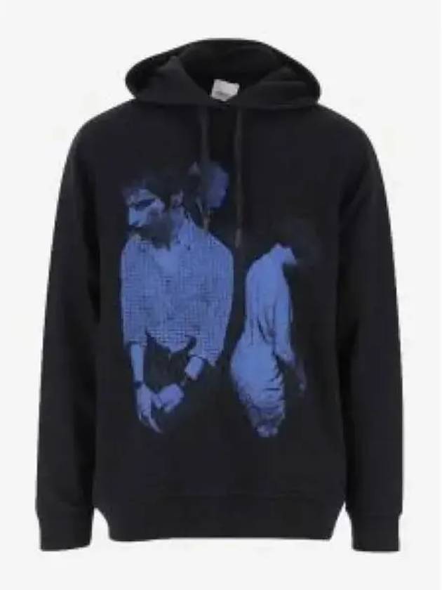 Mod Print Logo Print Hoodie Black - BURBERRY - BALAAN 2