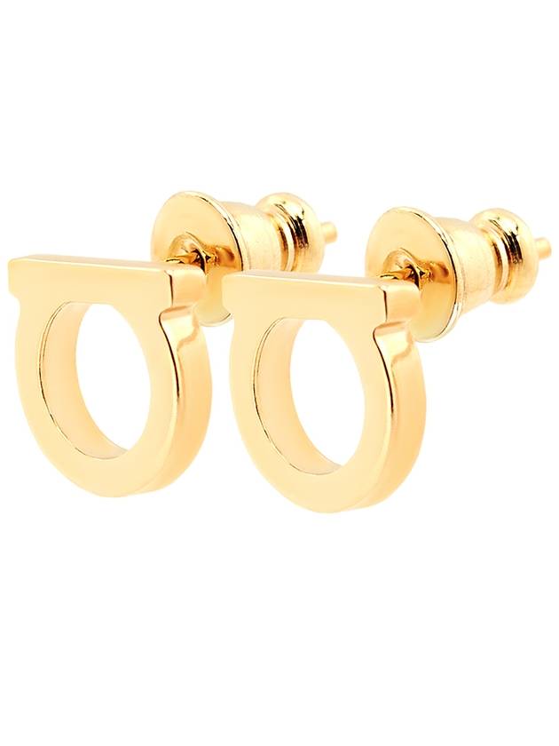 Gancini Small Earrings Gold - SALVATORE FERRAGAMO - BALAAN 3