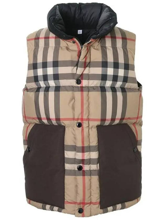 Check Padded Vest Archive Beige - BURBERRY - BALAAN 2
