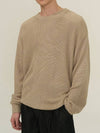 Crew Neck Hachi Knit Top Beige - EXCONTAINER - BALAAN 2