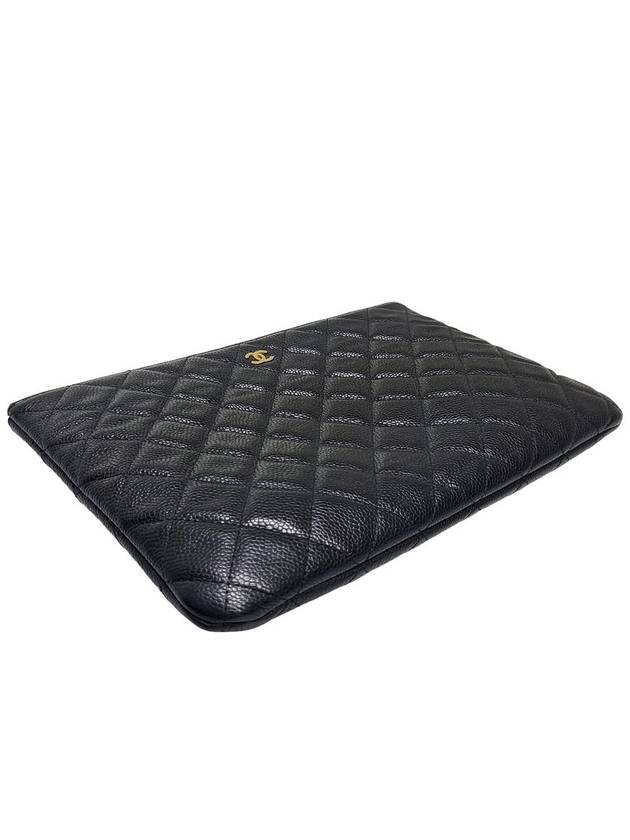 Women s A82545 Caviar Gold COCO Logo Classic Medium Clutch Bag - CHANEL - BALAAN 4