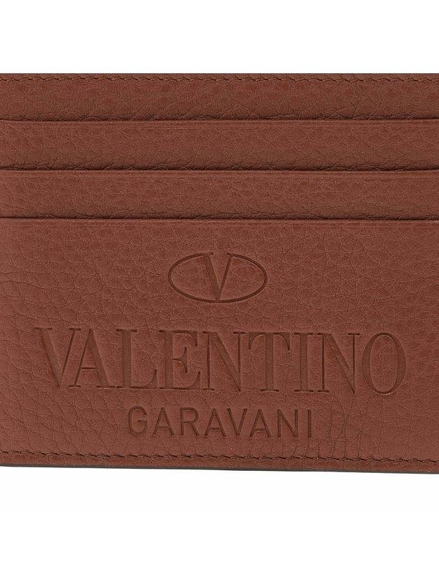 Logo Identity Card Wallet Brown - VALENTINO - BALAAN 7