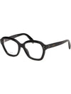 Glasses frame CL50100I 001 overfit black square horn - CELINE - BALAAN 7