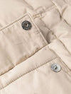 Triangle Logo Goose Down Padded Jacket Ivory - PRADA - BALAAN 7