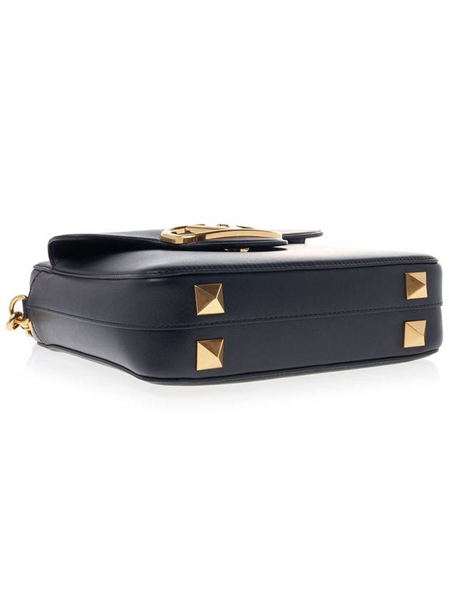 Gold V Logo Cross Bag Black - VALENTINO - BALAAN 6