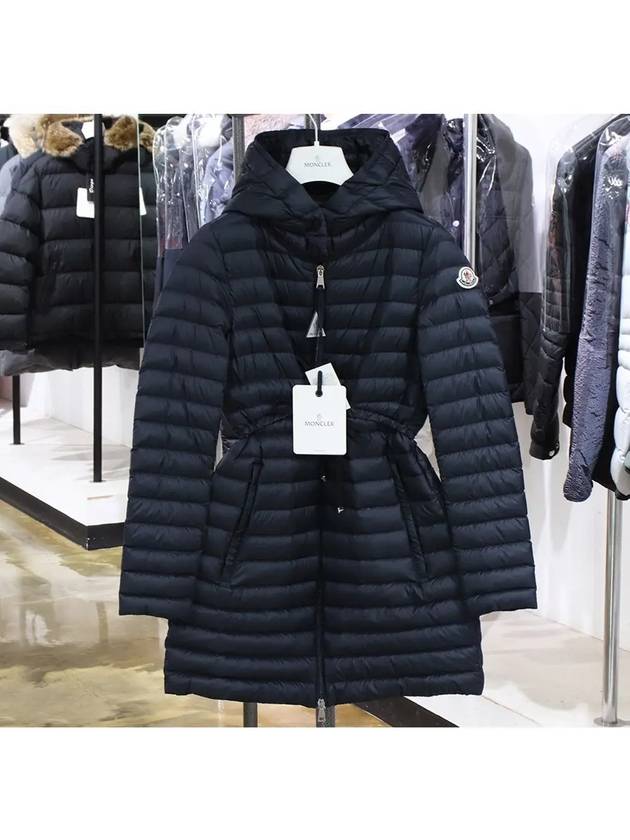 Babel long goose down padded jacket navy 1C10100 - MONCLER - BALAAN 2