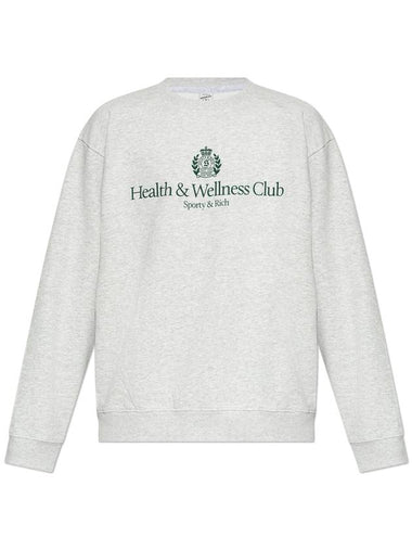 Sporty & Rich Sweatshirt From The H&W Crest - Heather Collection, Unisex, Grey - SPORTY & RICH - BALAAN 1