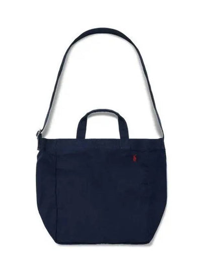 Canvas Shopper Tote Navy - POLO RALPH LAUREN - BALAAN 2