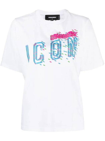 logo print jersey t-shirt S80GC0060S23009 - DSQUARED2 - BALAAN 1