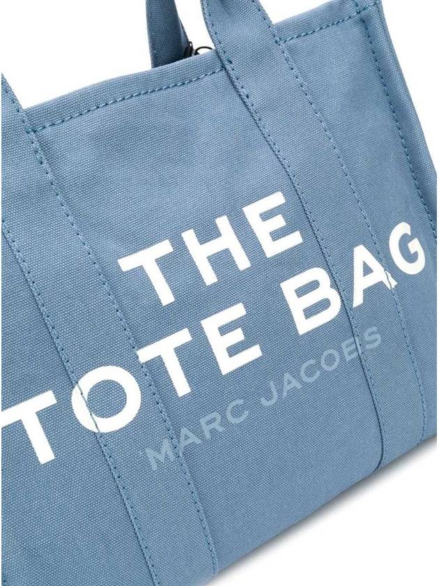 Logo Medium Canvas Tote Bag Blue - MARC JACOBS - BALAAN 3