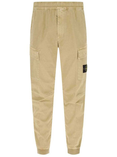 Old Dye Treatment Cargo Pants Ecru - STONE ISLAND - BALAAN 1