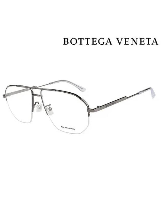 Eyewear Semi Rimless Metal Eyeglasses Silver - BOTTEGA VENETA - BALAAN 2