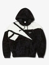 CL F VECTOR SHERPA HOODIE BLACK IB8437 - REEBOK - BALAAN 1