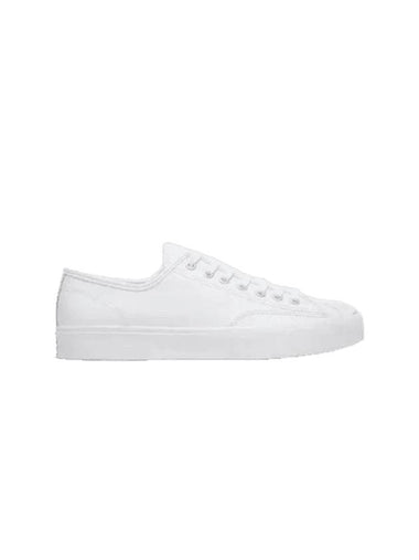 Jack Purcell Classic Leather Low Top Sneakers White - CONVERSE - BALAAN 1