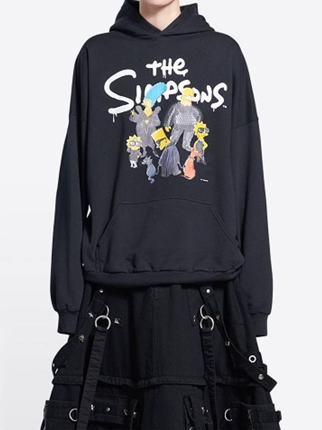 The Simpsons Printed Hoodie Black - BALENCIAGA - BALAAN 4