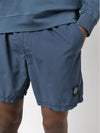 Men's Logo Patch Brushed Nylon Swim Shorts Navy - STONE ISLAND - BALAAN 7