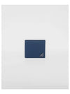 Triangle Logo Saffiano Half Wallet Navy - PRADA - BALAAN 1