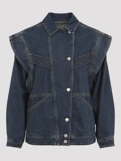 Hamon Denim Jacket Faded Blue - ISABEL MARANT - BALAAN 2