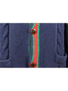 Web cable knit cardigan XL - GUCCI - BALAAN 7