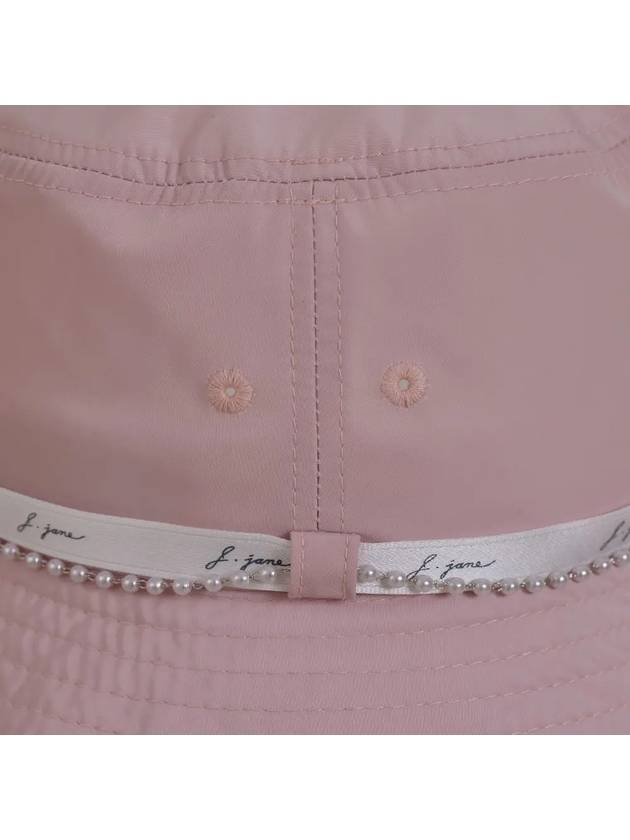 Golf Wear Pearl Bucket Hat Pink - J JANE - BALAAN 6